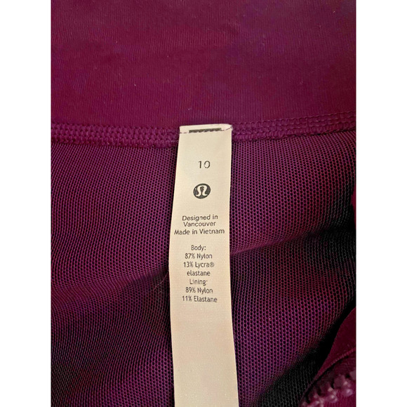 Lululemon Define Jacket Nulu Fold Womens 10 Purple Full Zip Thumbholes Cuffins - Picture 7 of 8